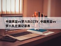中国男篮vs梦八队CCTV_中国男篮vs梦八队比赛记录表